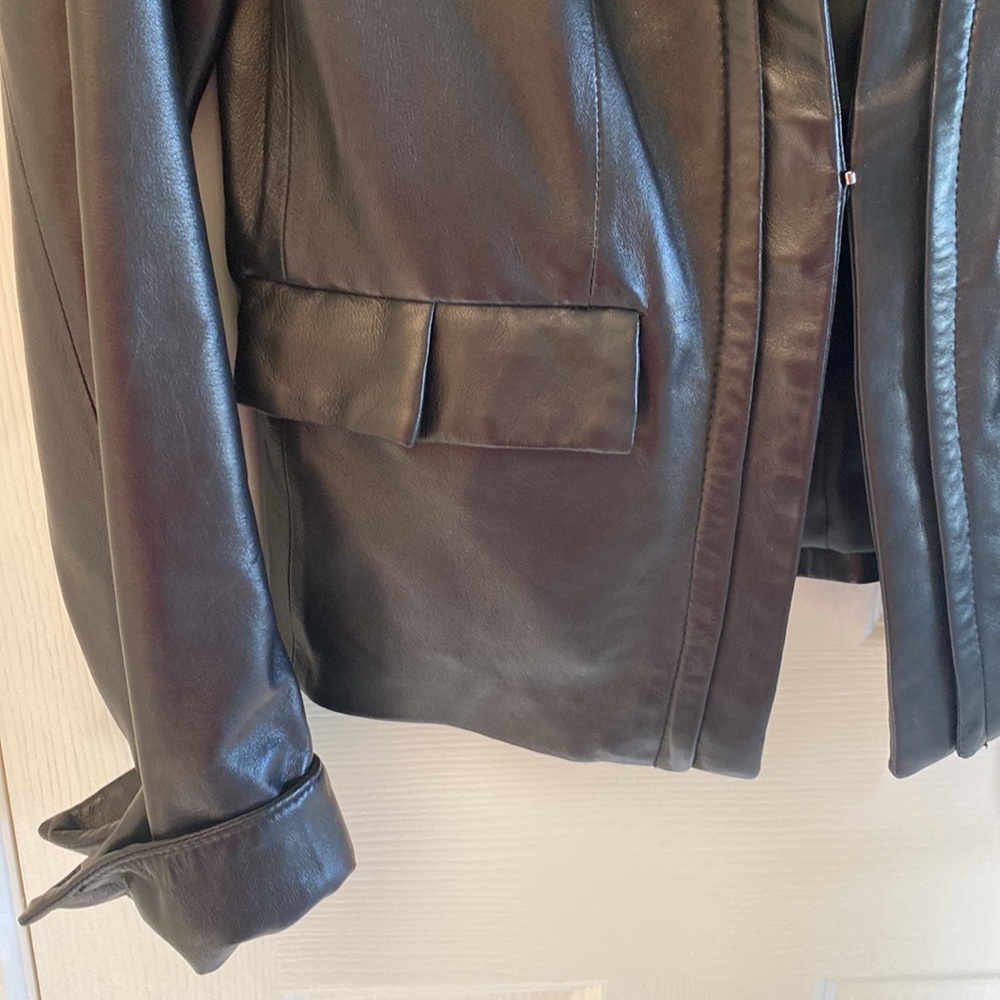 Calvin Klein NWT Leather Jacket - Picture 3 of 5